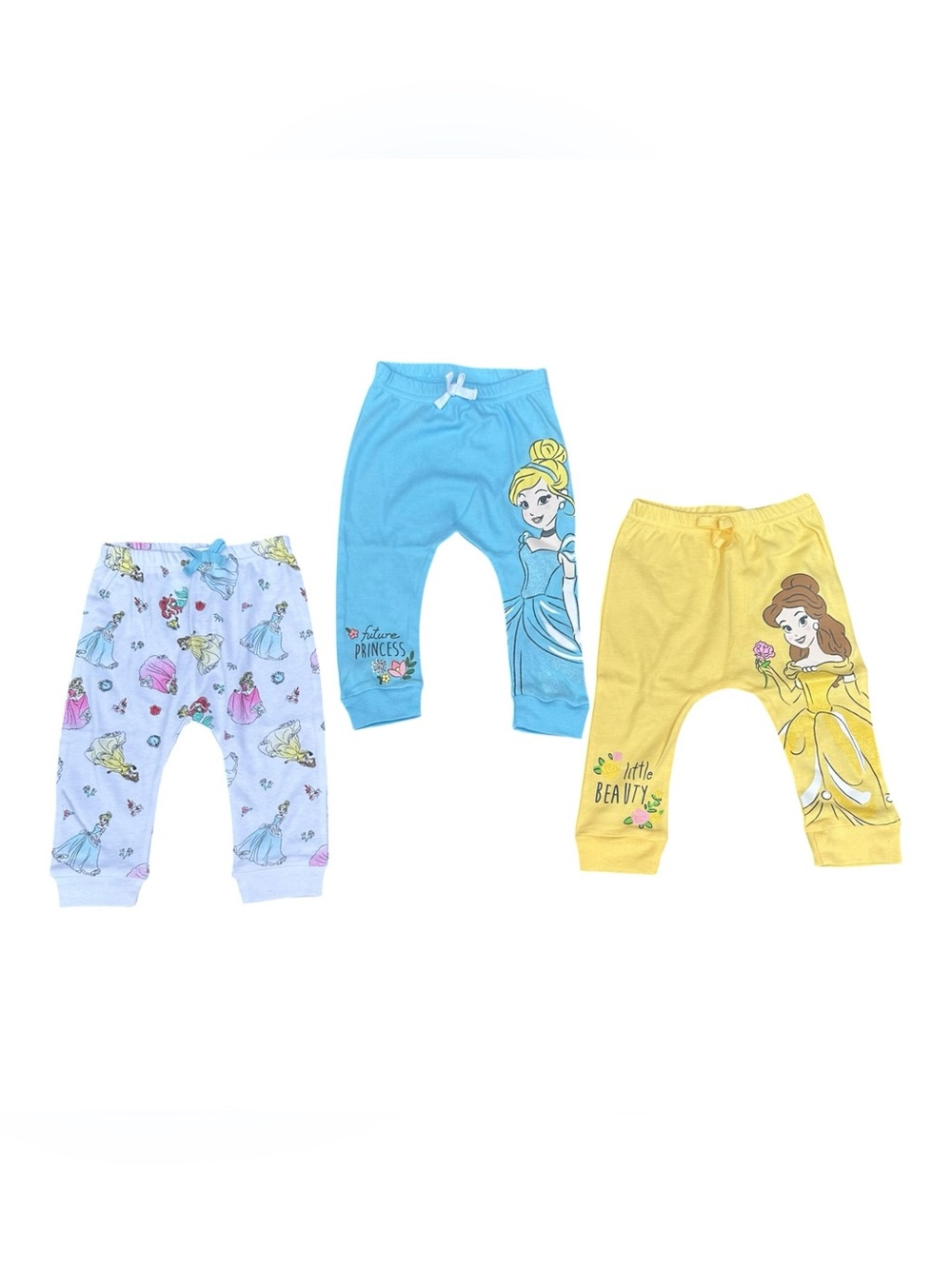 Disney Baby Princess Pants Bundle 3 Pair Size 6-9 Months